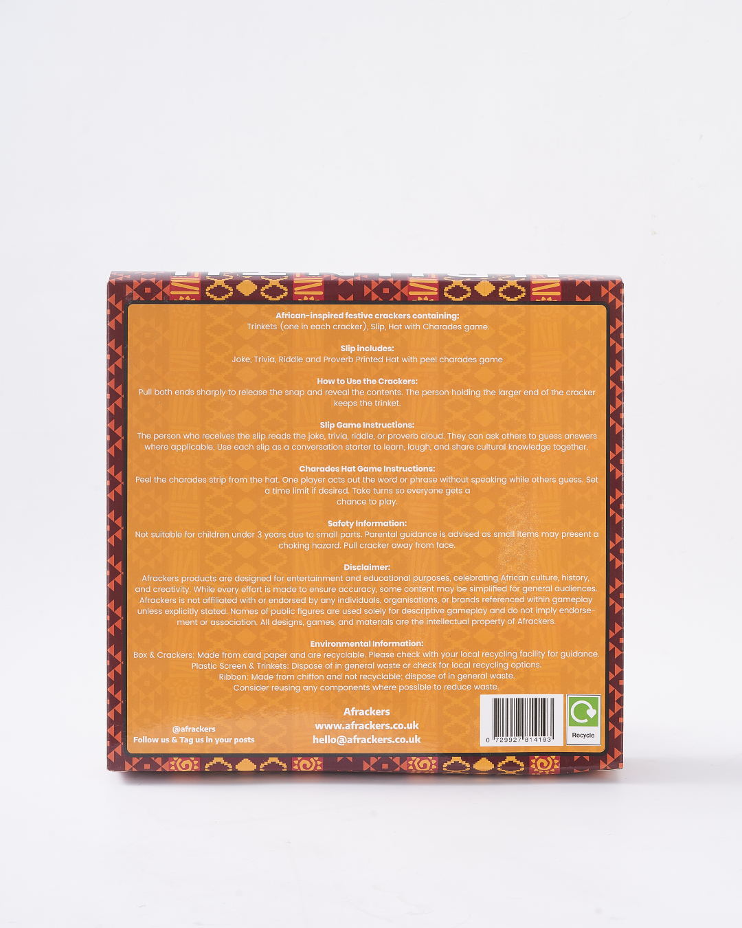 Pre Order Ubuntu Afrackers x6 Crackers